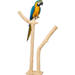 Natural Wooden Bird Perch with Stand – WP06