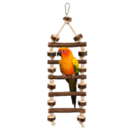 1.5 Ft Natural Neem Wood Bird Ladder with Neem Blocks – WL08